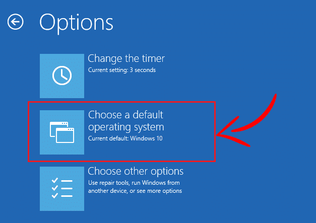 Ahora, desde la ventana Opciones, seleccione 