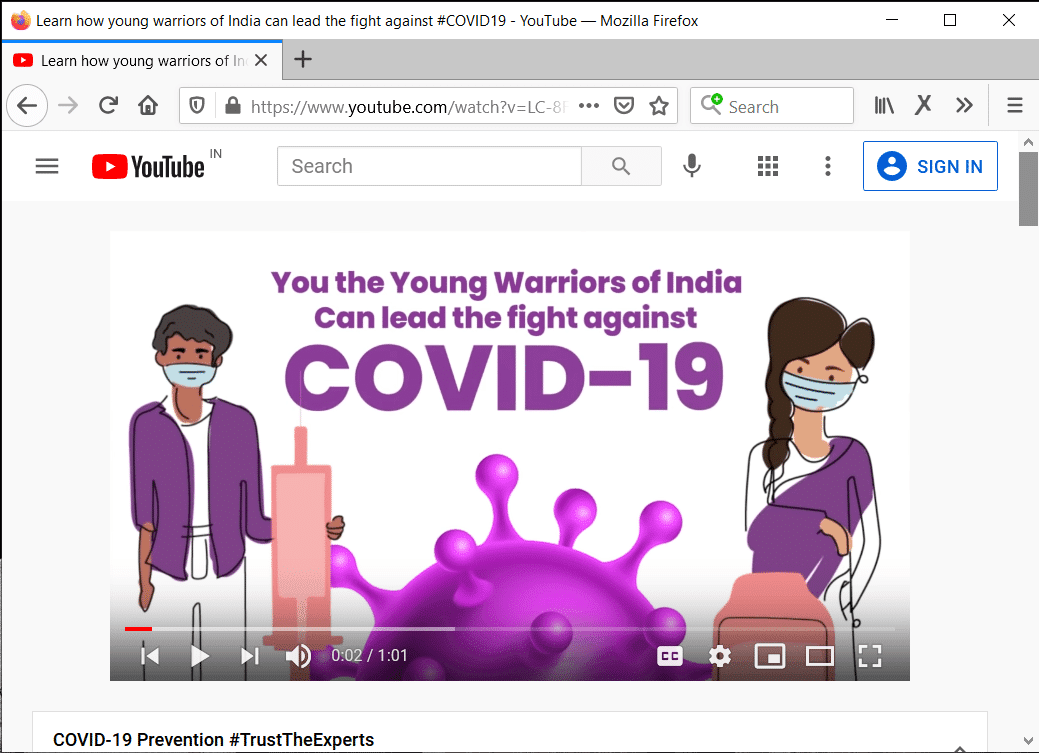 Inicie YouTube en un navegador diferente