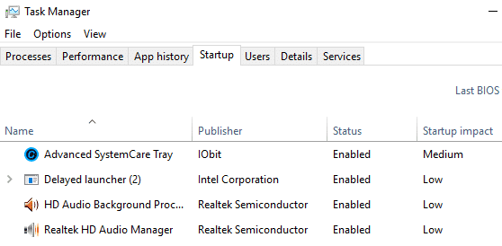 seleccionar y deshabilitar todas las aplicaciones sin importancia |  Arreglar bloqueos de computadora mientras juegas