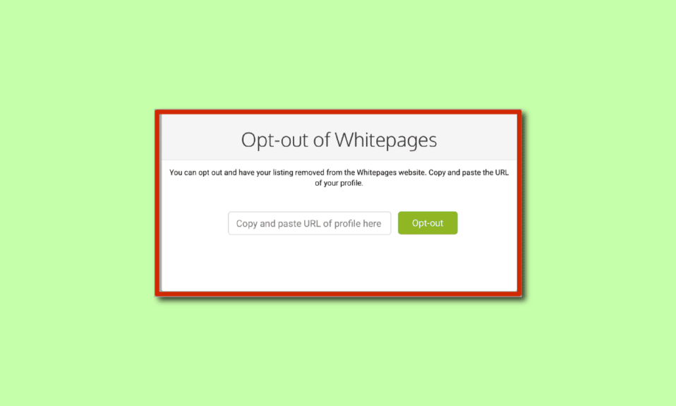 Cómo darse de baja de Whitepages.com
