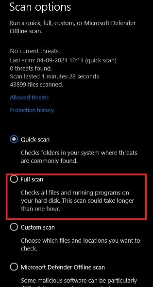 Ejecutar un análisis completo