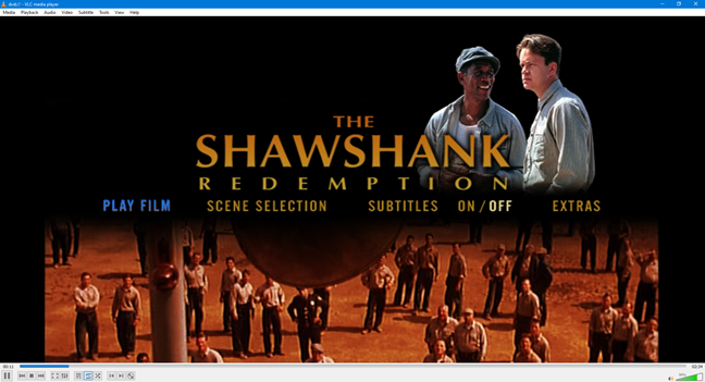 Una película con una relación de aspecto de 4:3 en una pantalla de 16:9