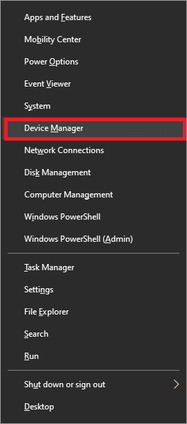Vaya a Administrador de dispositivos y haga clic en él |  Cómo potenciar los graves de los auriculares y altavoces en Windows 10