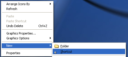 nuevo escritorio de acceso directo