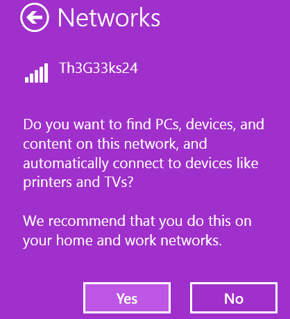 WPS, configuración protegida de Wi-Fi, conectividad inalámbrica, anclaje a red, Windows 8.1