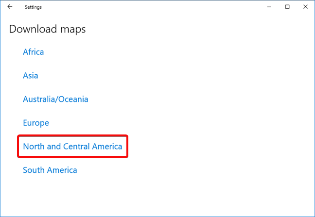 Elige un continente para tu mapa