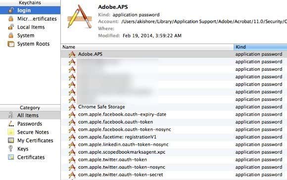 contraseñas de aplicaciones