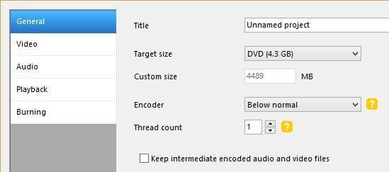 configuración general del proyecto