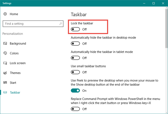 taksbar, Windows 10, personalizar, configurar, configurar