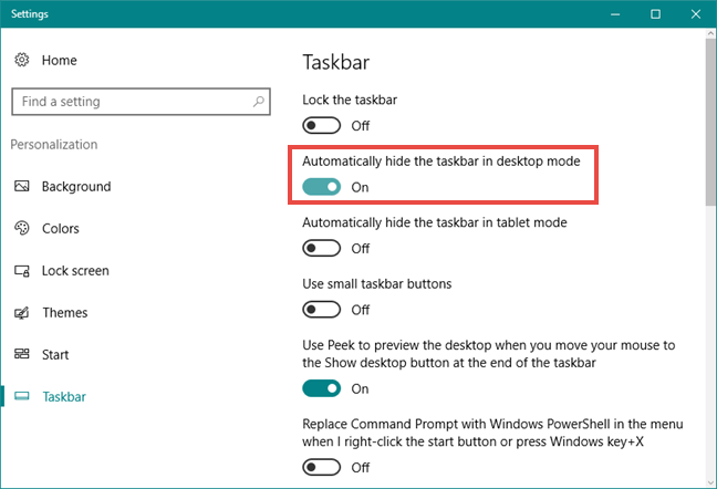 taksbar, Windows 10, personalizar, configurar, configurar