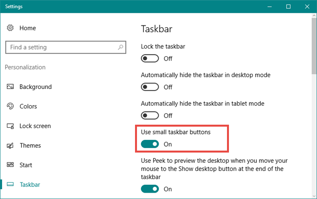taksbar, Windows 10, personalizar, configurar, configurar