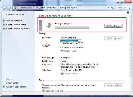 Respaldo de Windows