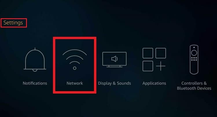 Elija Red | ¿Por qué su firestick dice red desconectada | Amazon dice que no hay conexión a Internet