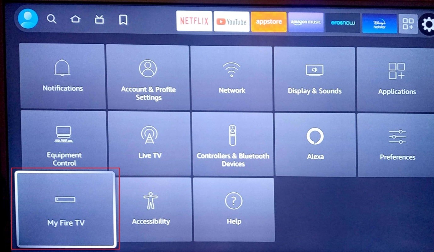 presione en myfire tv. Solucione el problema lento de Amazon Fire Stick