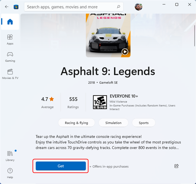 Obtener un juego gratis de Microsoft Store