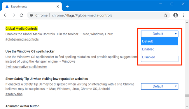 Habilitar o deshabilitar el centro de medios