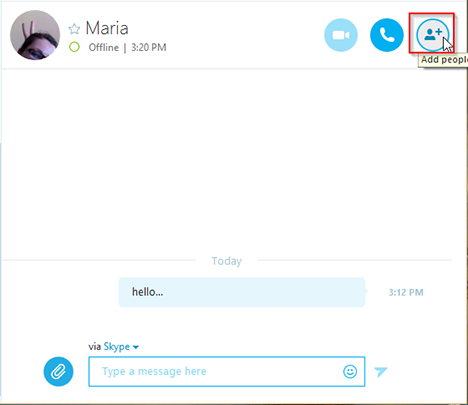 Windows, Skype, aplicación, chat, texto, grupo, conversaciones