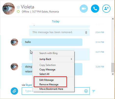 Windows, Skype, aplicación, chat, texto, grupo, conversaciones