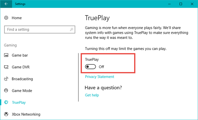 Un juego real en Windows 10