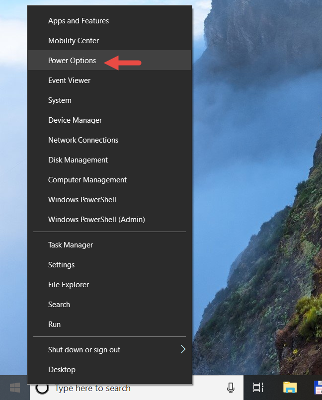 Windows, planes de energía