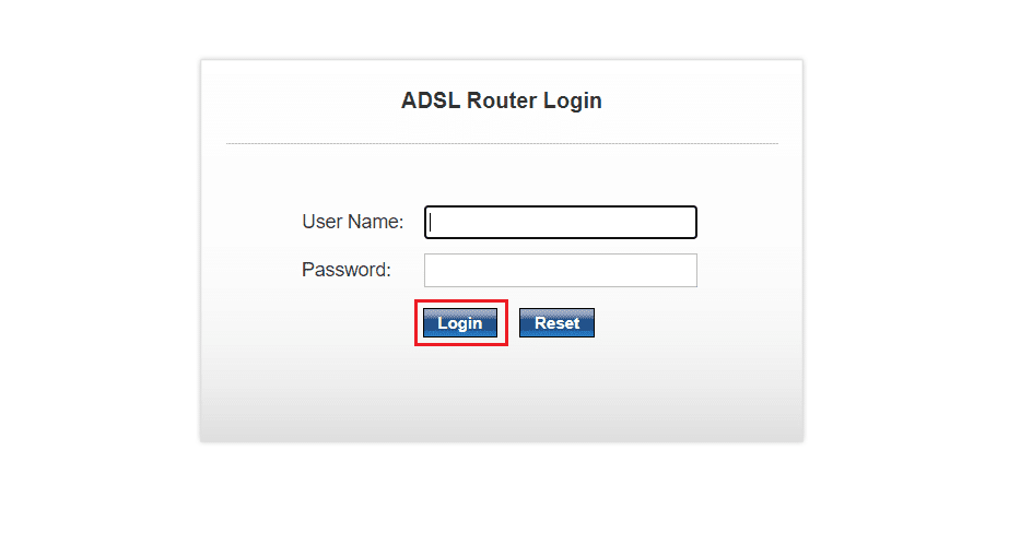 ingrese las credenciales de inicio de sesión para iniciar sesión en la configuración del enrutador