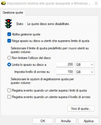 Gestión de cuotas de Windows cotización de Windows