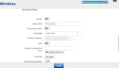 Contraseña del módem TIM contraseña de TIM