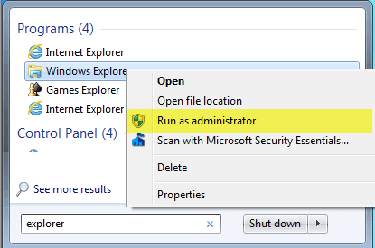 actuar como administrador