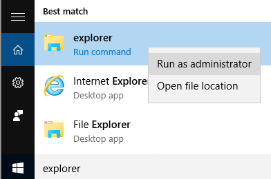 win 10 ejecutar como administrador