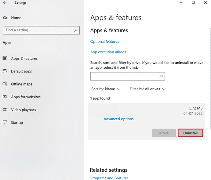 haga clic en Forza Horizon FH5 y seleccione la opción Desinstalar.  ¿Por qué Fubo no funciona en Windows 10?