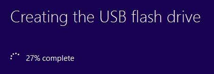 creando una unidad flash