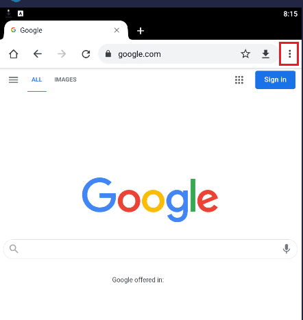 toca el icono de los tres puntos