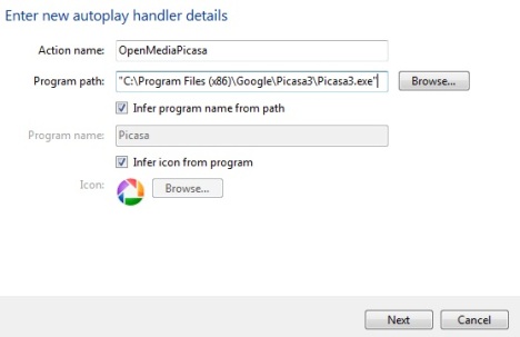Editor de programas predeterminado