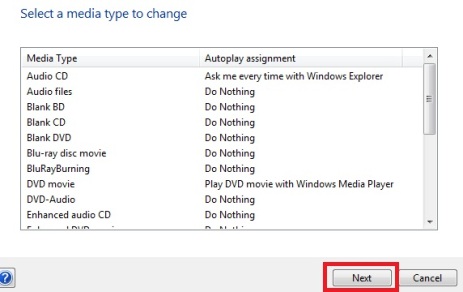 Editor de programas predeterminado