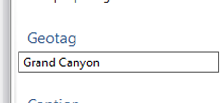 Galería de fotos de Windows, etiquetas, subtítulos, imágenes