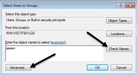 añadir usuario o grupo
