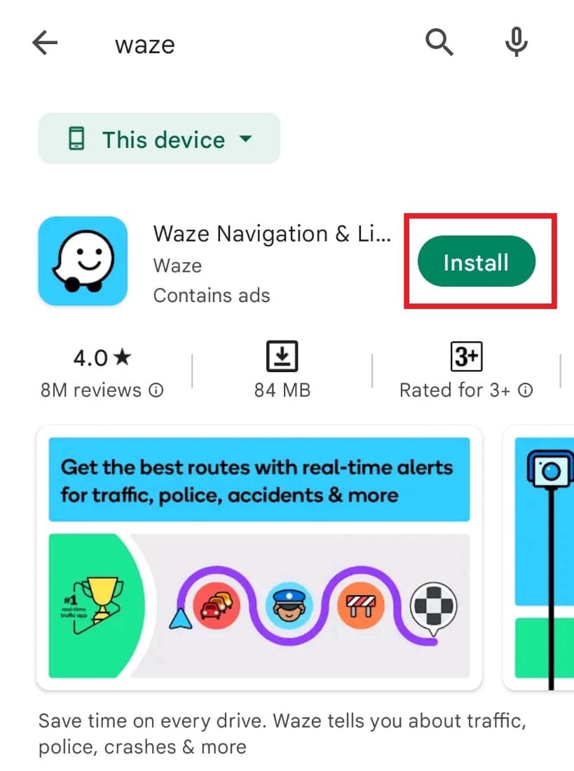   Seleccione Instalar |  Cómo arreglar el sonido de Waze que no funciona