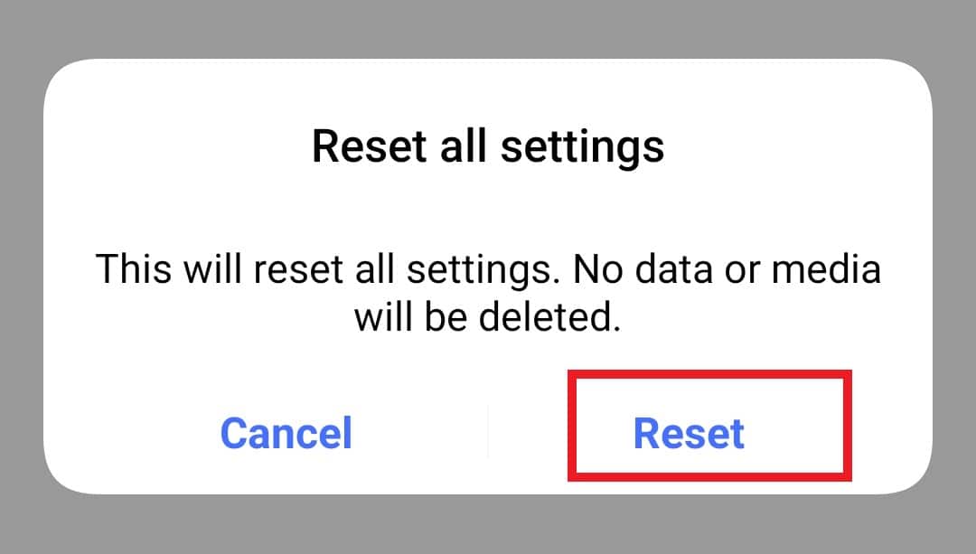 Seleccione Restablecer.  Arreglar el sonido de Waze que no funciona en Android