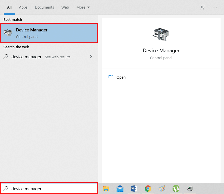 Inicie el Administrador de dispositivos