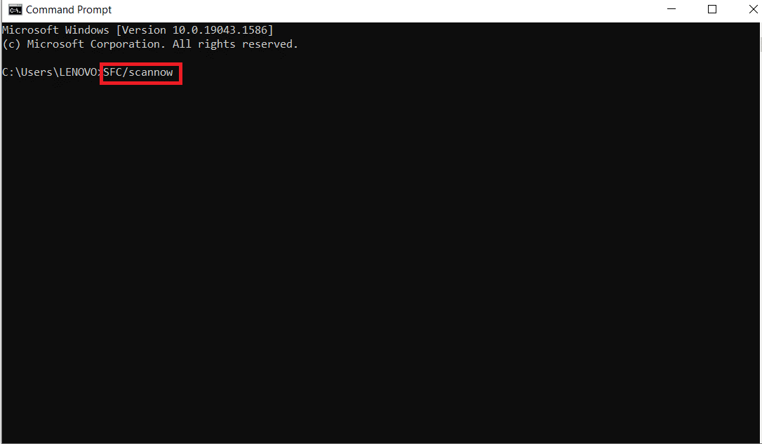 Ejecute el comando sfc.  Reparar el host nativo de diagnóstico con secuencias de comandos que no funciona