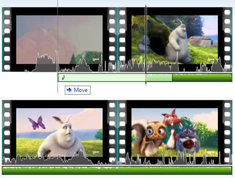 ventanas, creador de películas, agregar, música, películas