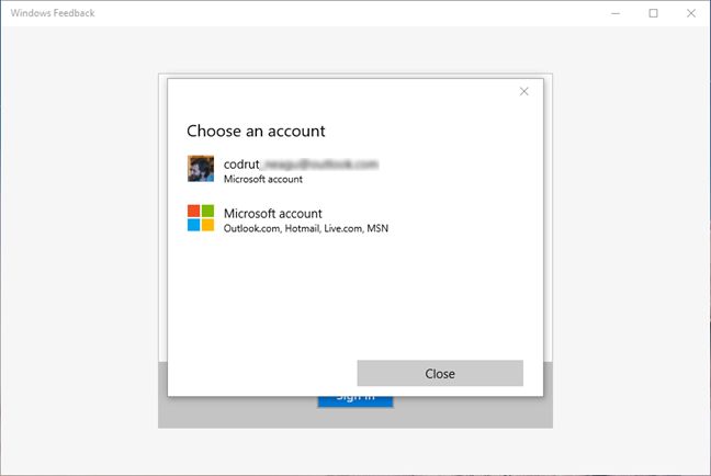 Comentarios de Windows, aplicación, Windows 10, Microsoft, informe, problemas, características