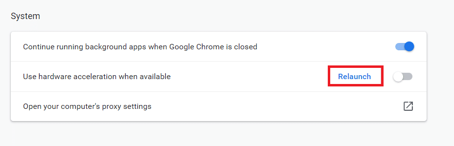 Haga clic en Relanzar.  Arreglar el alto uso de disco de Ntoskrnl.exe
