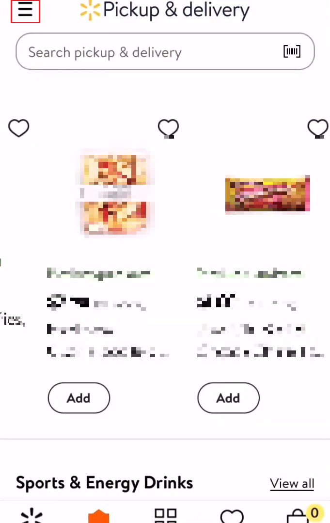 Toque el icono de la hamburguesa en la esquina superior izquierda de la pantalla