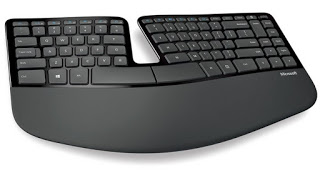 Teclado ergonómico esculpido