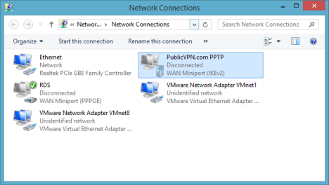 Windows 8, Windows 8.1, VPN, red, conexión, eliminar, eliminar, PPPOE