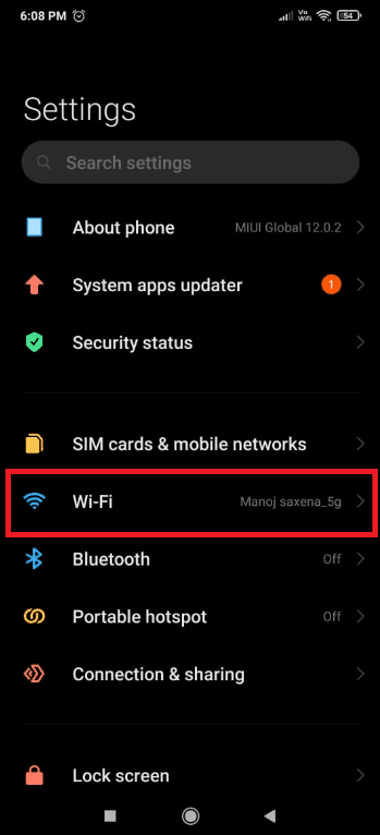 toca Wi-Fi