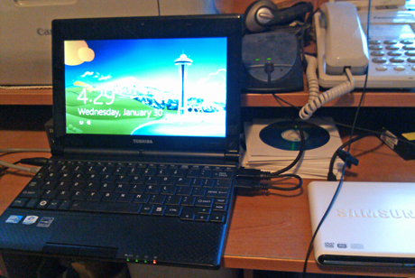 Instalación de Windows 8 en una netbook Toshiba