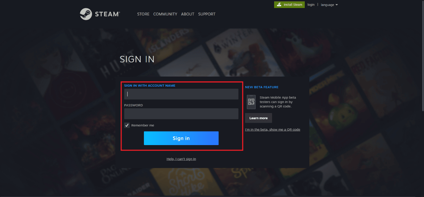 Visite el sitio web de Steam en un navegador e inicie sesión en su cuenta |  Cómo cancelar la suscripción a ffxiv