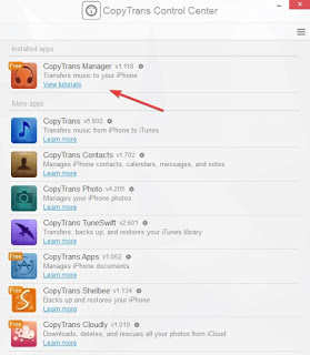 Administrador de CopyTrans